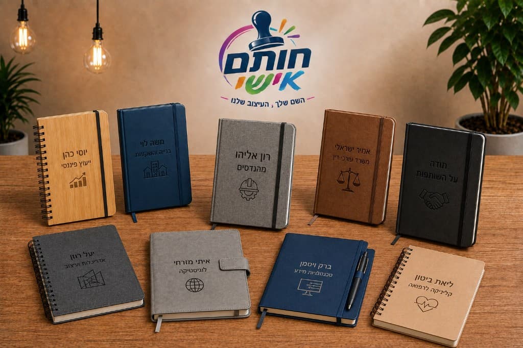 מחברות ויומנים אישיים במגוון כריכות ועיצובים